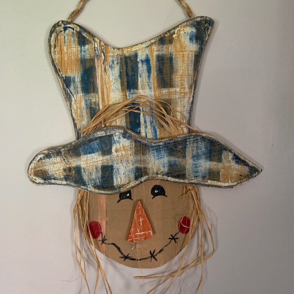 Wooden scarecrow